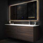 Espejo LED Rectangular | Botón táctil | Luz blanca cálida - Reyze Seria Motivated Model 7